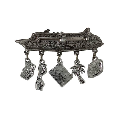 クルーズ船 ブローチ JONETTE JEWELRY