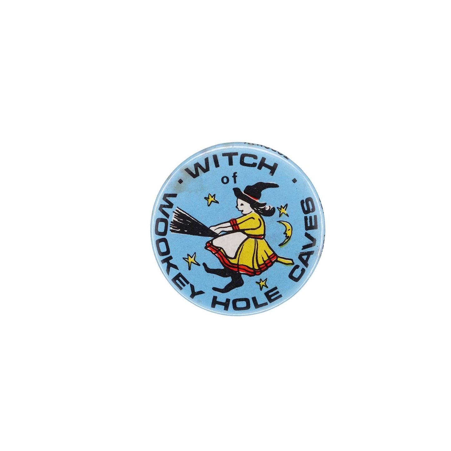 WITCH of WOOKEY HOLE CAVES ウーキー・ホールの魔女 缶バッジ バッチ