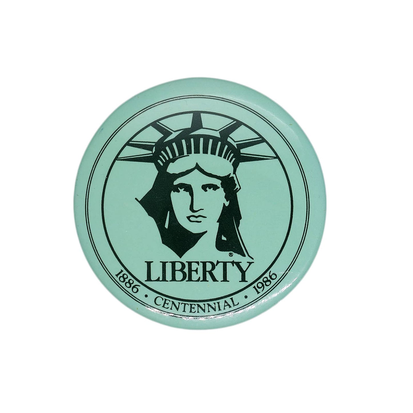 LIBERTY 自由の女神像 100周年 缶バッジ バッチ