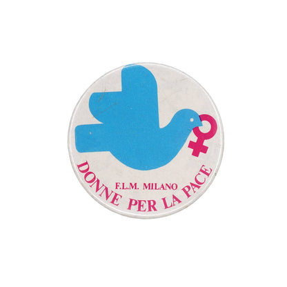 DONNE PER LA PACE F.L.M. MILANO 缶バッジ バッチ