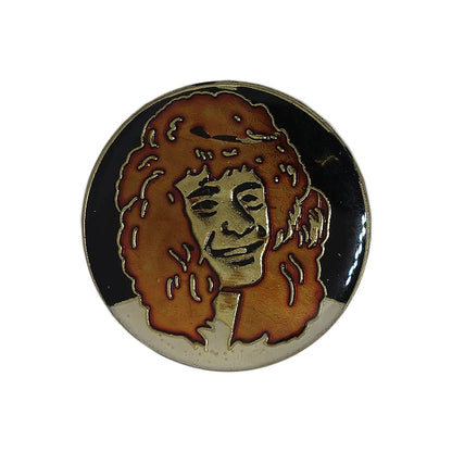 80's ミュージシャン ピンズ 男性 留め具付き ビンテージ ピンバッチ