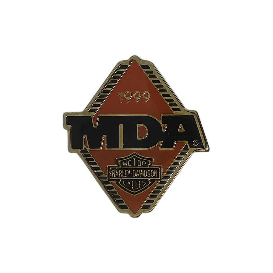 HARLEY-DAVIDSON ピンズ 1999 MDA ハーレーダビッドソン 留め具付き