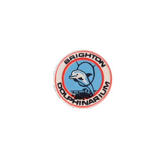 BRIGHTON DOLPHINARIUM 水族館 缶バッジ バッチ イルカ