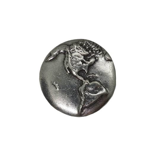 Danforth Pewter 世界地図 地球儀 ピューター ピンズ 1992