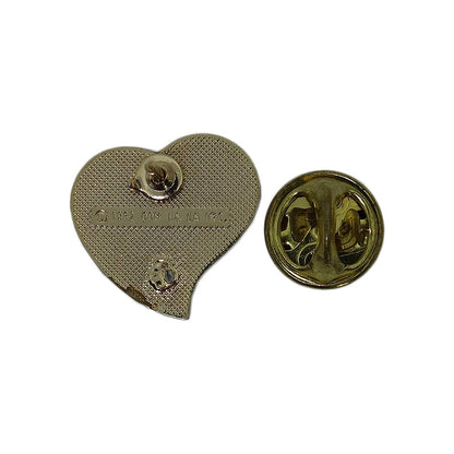 DUSTIN ハート ピンズ 留め具付き