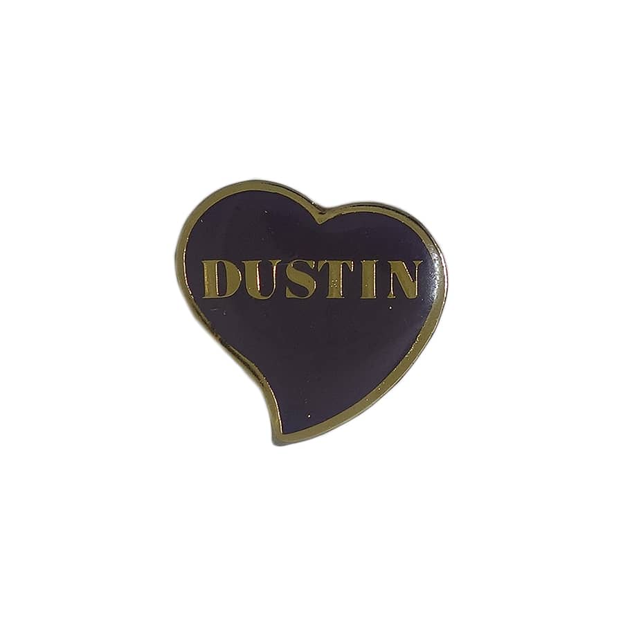 DUSTIN ハート ピンズ 留め具付き
