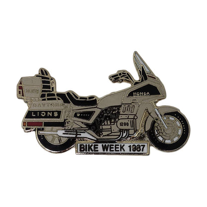SOUTH DAYTONA LIONS バイカー ピンズ BIKE WEEK 1987 留め具付き