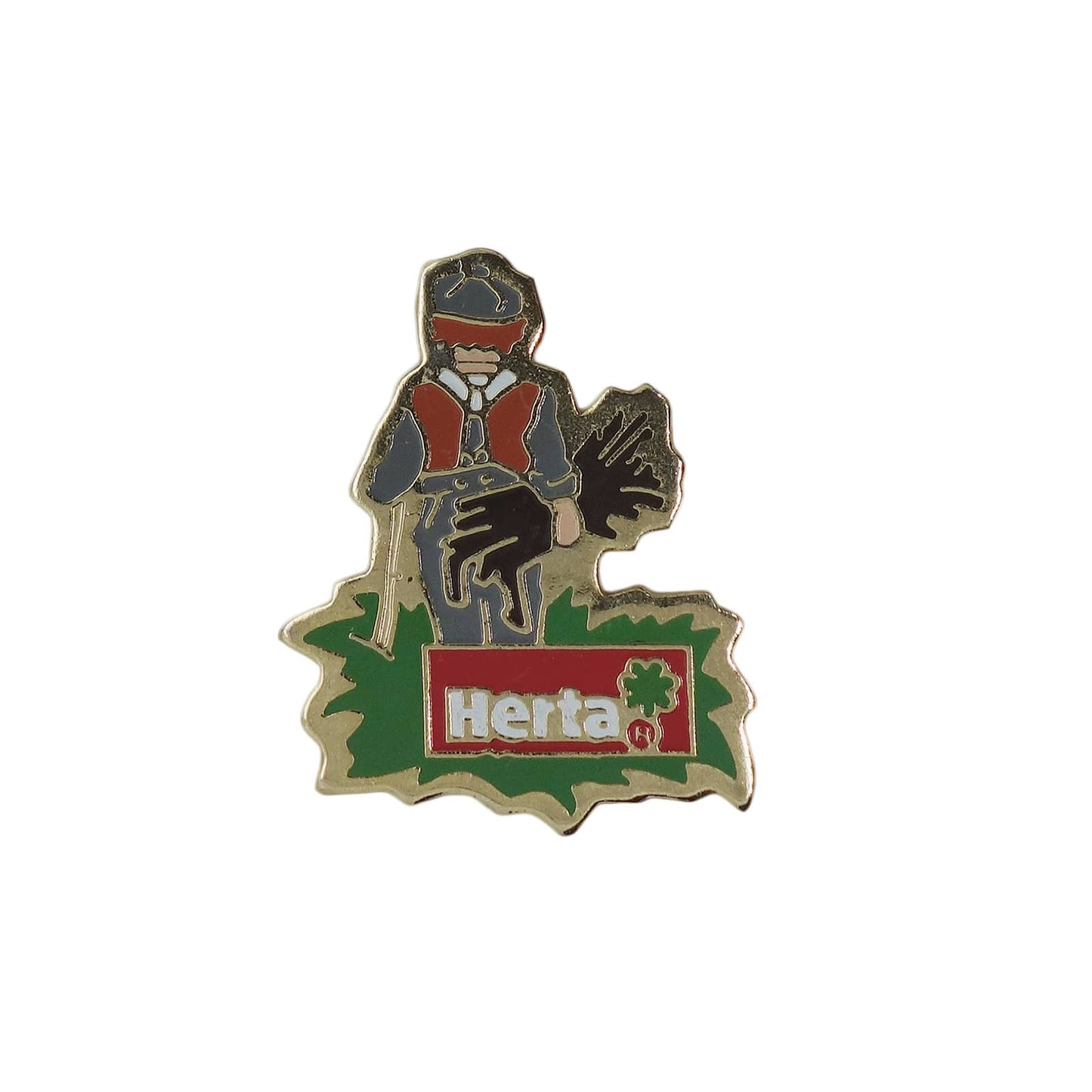 Herta 少年 ピンズ 食品メーカー 留め具付き