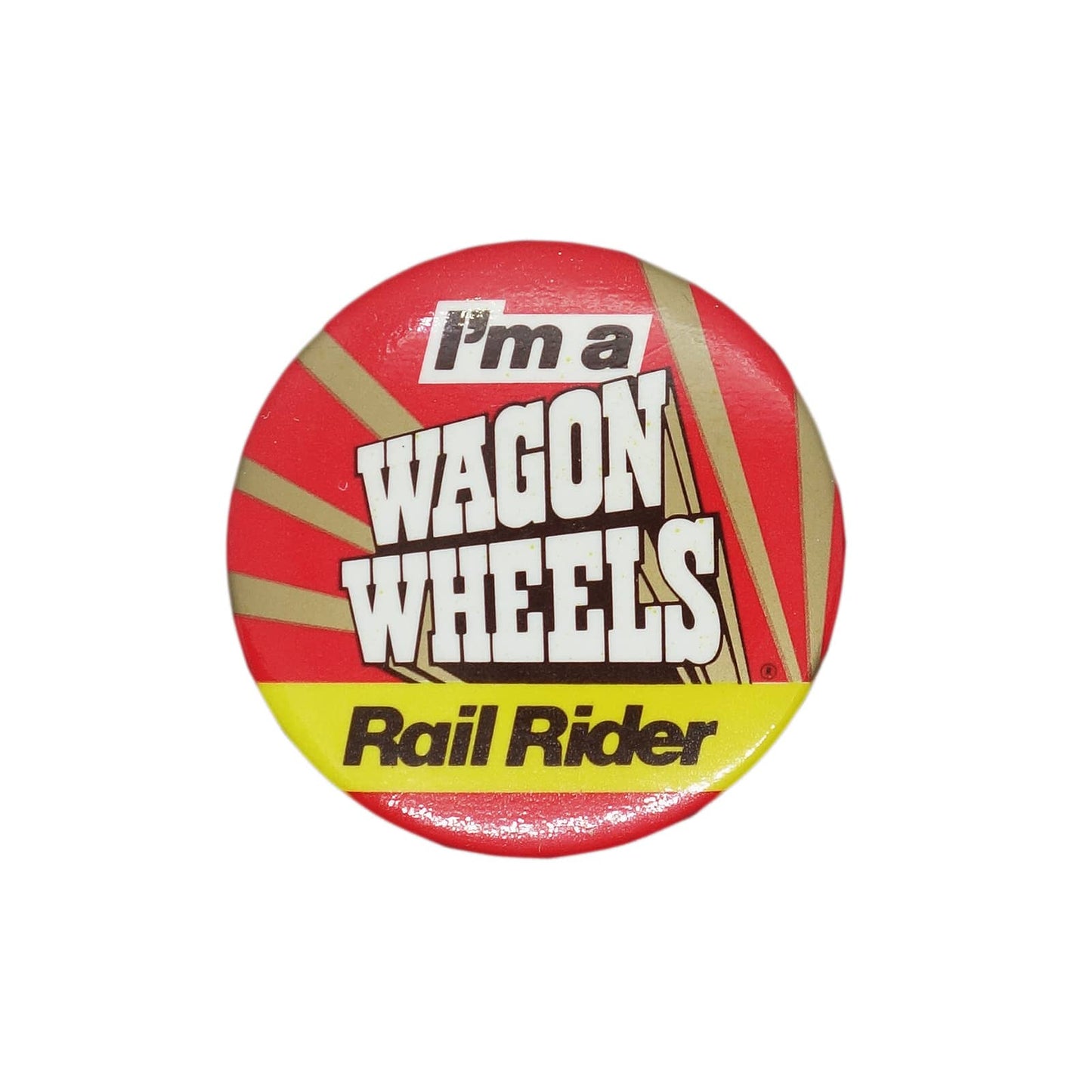 I'm a WAGON WHEELS Rail Rider 缶バッジ