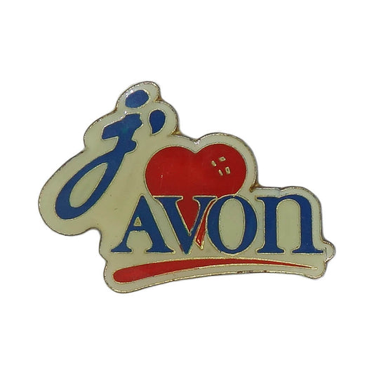ピンズ I love AVON 留め具付き