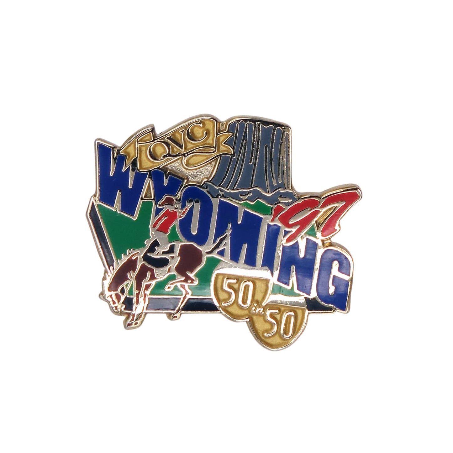 1997 WYOMING ワイオミング州 QVC 50 in 50 ピンズ