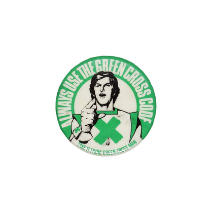 GREEN CROSS MAN 缶バッジ バッチ