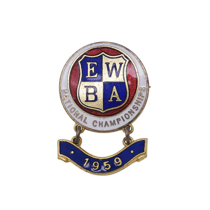 E.W.B.A. イングランド女子ボウリング協会 ピンバッジ ブローチ 英国 ローンボウルズ