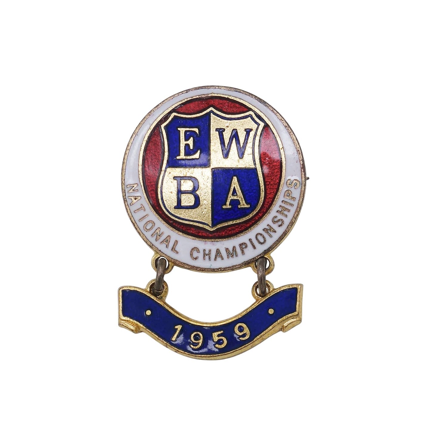 E.W.B.A. イングランド女子ボウリング協会 ピンバッジ ブローチ 英国 ローンボウルズ