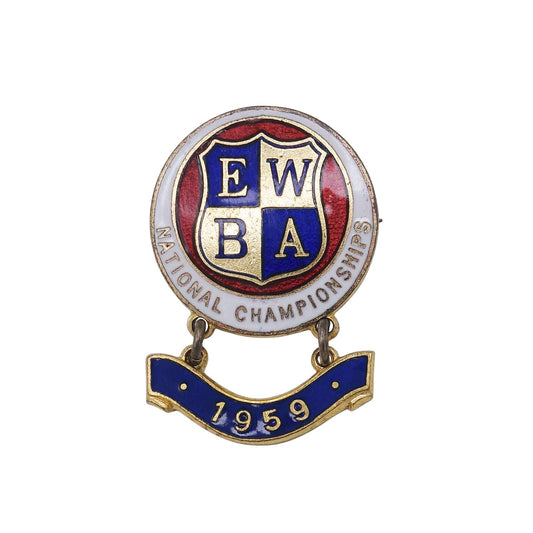 E.W.B.A. イングランド女子ボウリング協会 ピンバッジ ブローチ 英国 ローンボウルズ