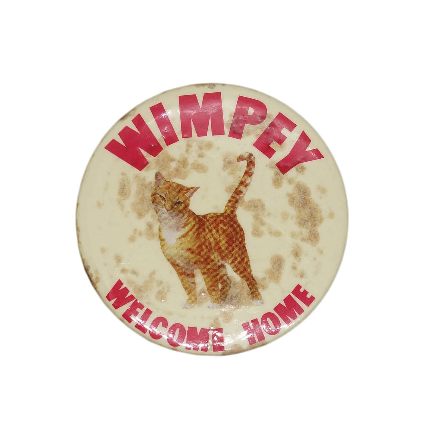 猫 WIMPEY 缶バッジ バッチ WELCOME HOME