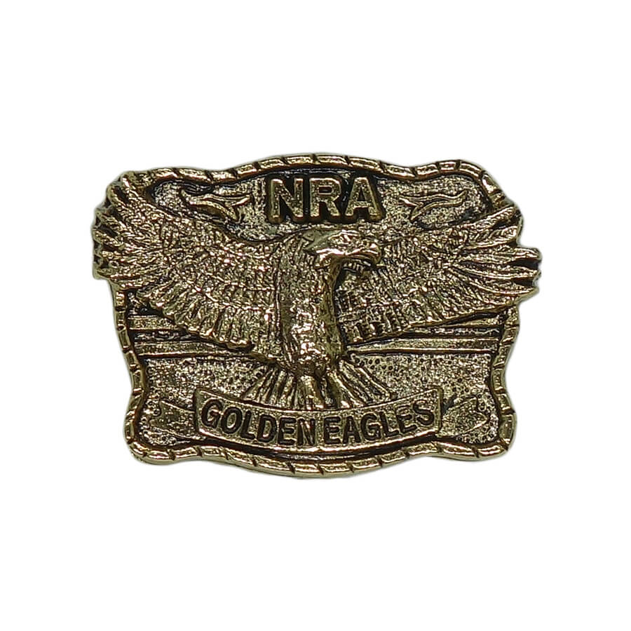 ピンズ 全米ライフル協会 NRA GOLDEN EAGLES イーグル 鷲 留め具付き