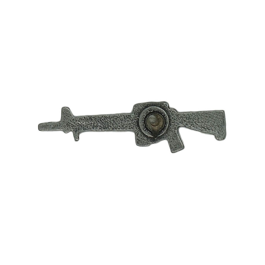 ライフル ピンズ M16 鉄砲 銃 留め具付き