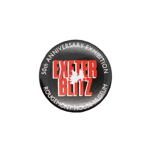 EXETER BLITZ 缶バッジ バッチ ROUGEMONT HOUSE MUSEUM