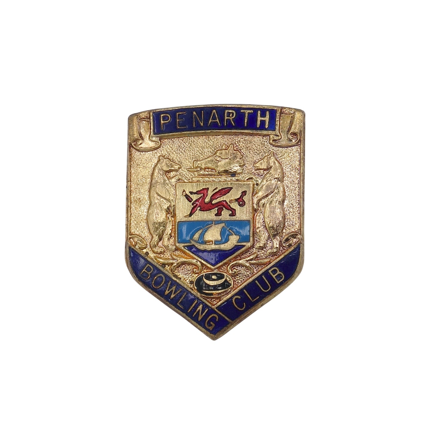 PENARTH BOWLING CLUB ボウリング ピンバッジ 英国 ローンボウルズクラブ