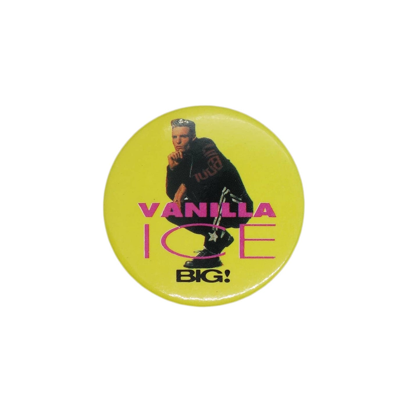 VANILLA ICE ヴァニラ・アイス 缶バッジ バッチ ミュージシャン 雑誌 BIG!