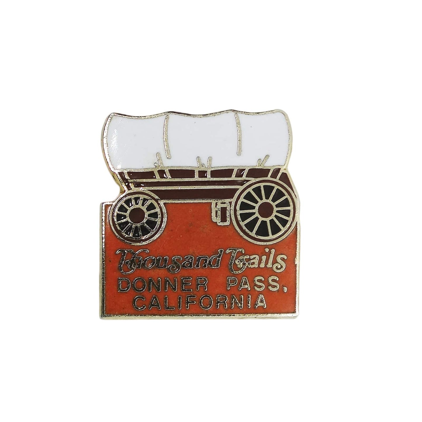 Thousand Trails CALIFORNIA 幌馬車 ピンズ キャンプ場 留め具付き