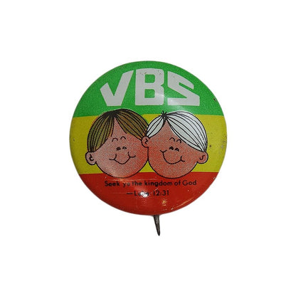VBS Vacation Bible School  缶バッチ