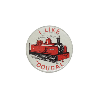 I LIKE DOUGAL 蒸気機関車 缶バッジ バッチ