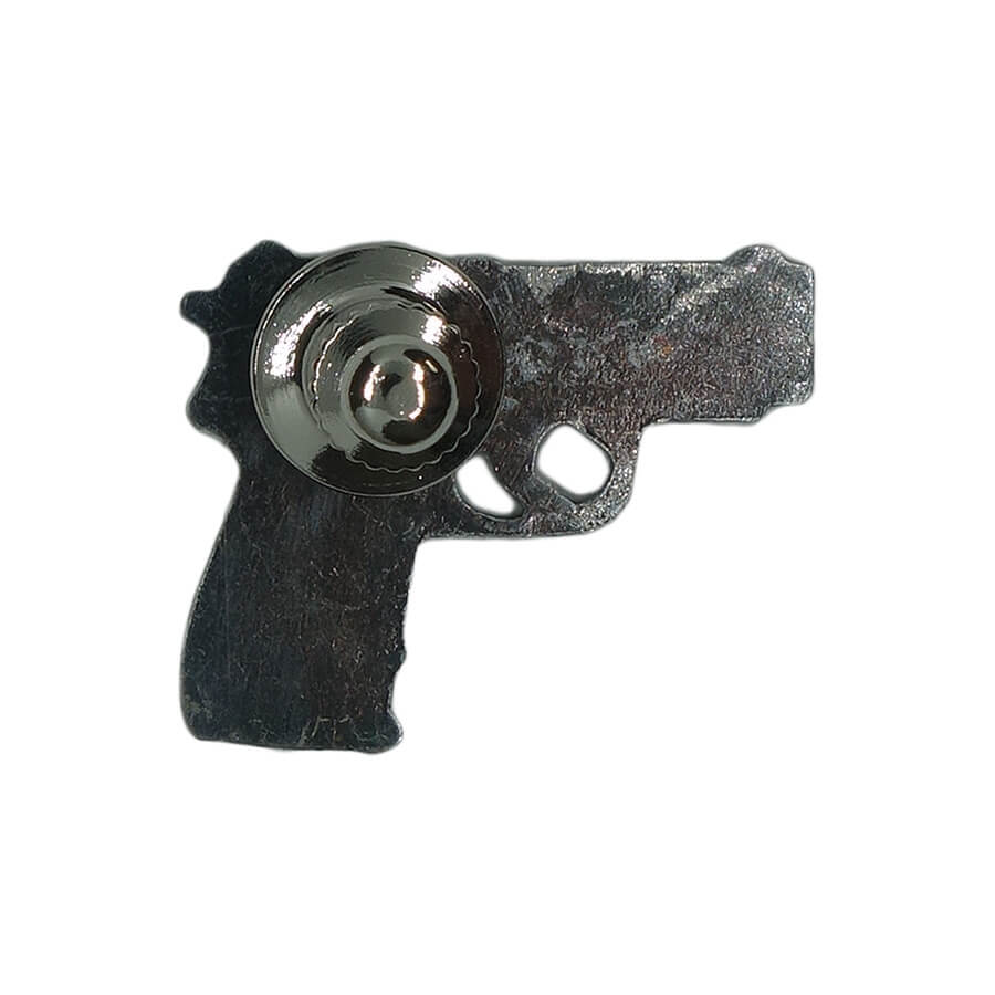 鉄砲 拳銃 ピンズ ピストル 留め具付き