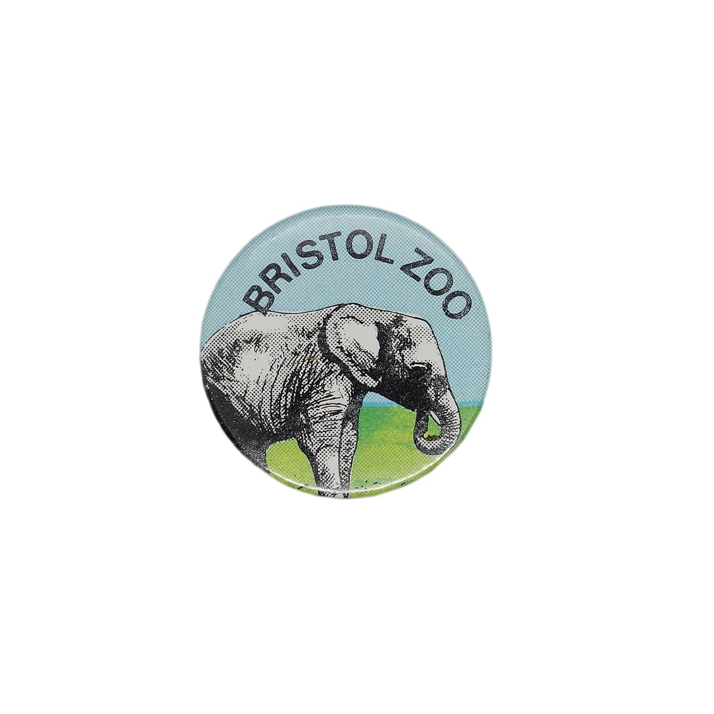 BRISTOL ZOO 象 缶バッジ バッチ ブリストル動物園