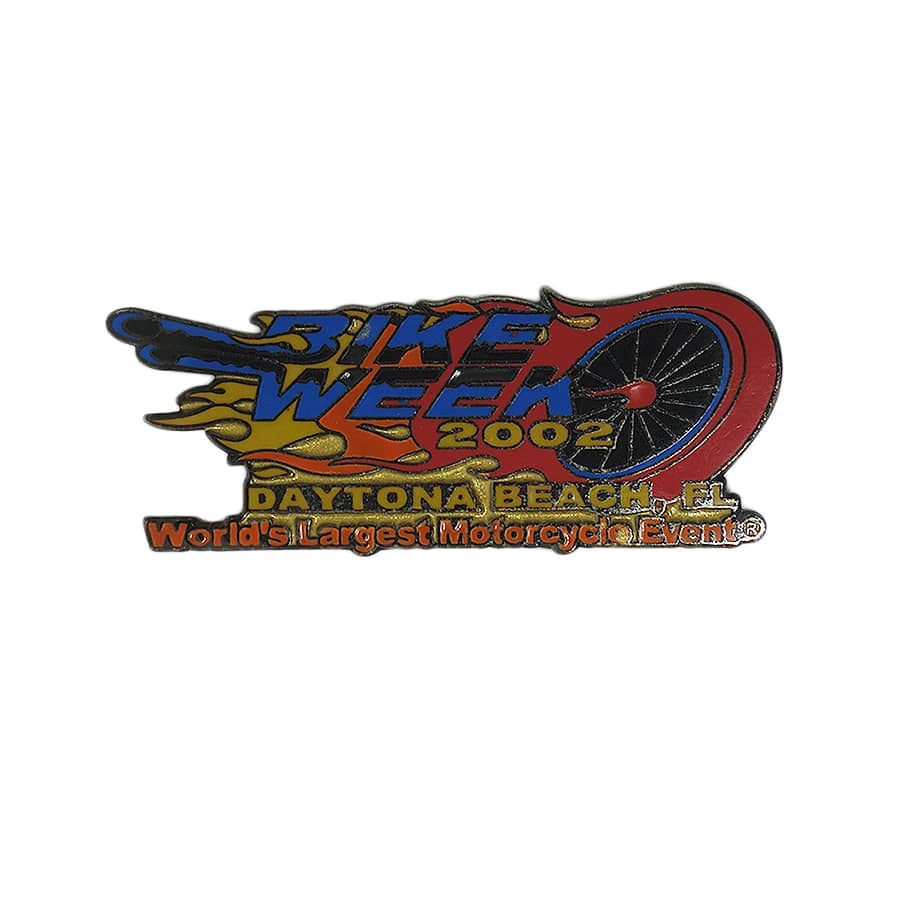 BIKE WEEK 2002 バイカー ピンズ DAYTONA BEACH, FL 留め具付き