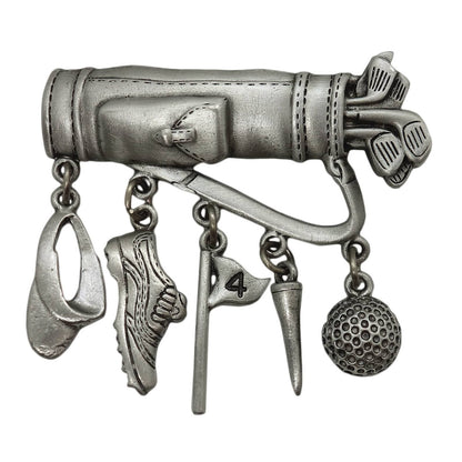 JJ ゴルフセット ブローチ JONETTE JEWELRY