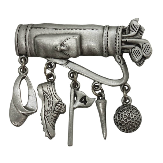 JJ ゴルフセット ブローチ JONETTE JEWELRY