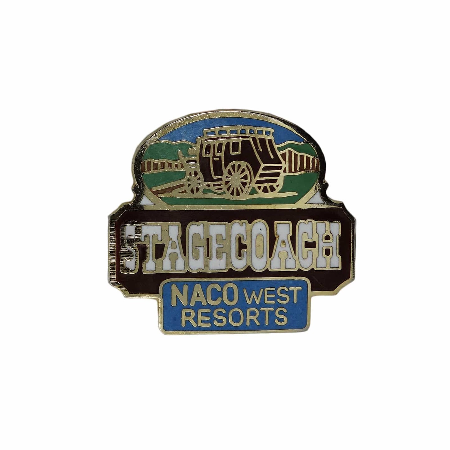馬車 ピンズ NACO WEST RESORTS STAGECOACH 留め具付き