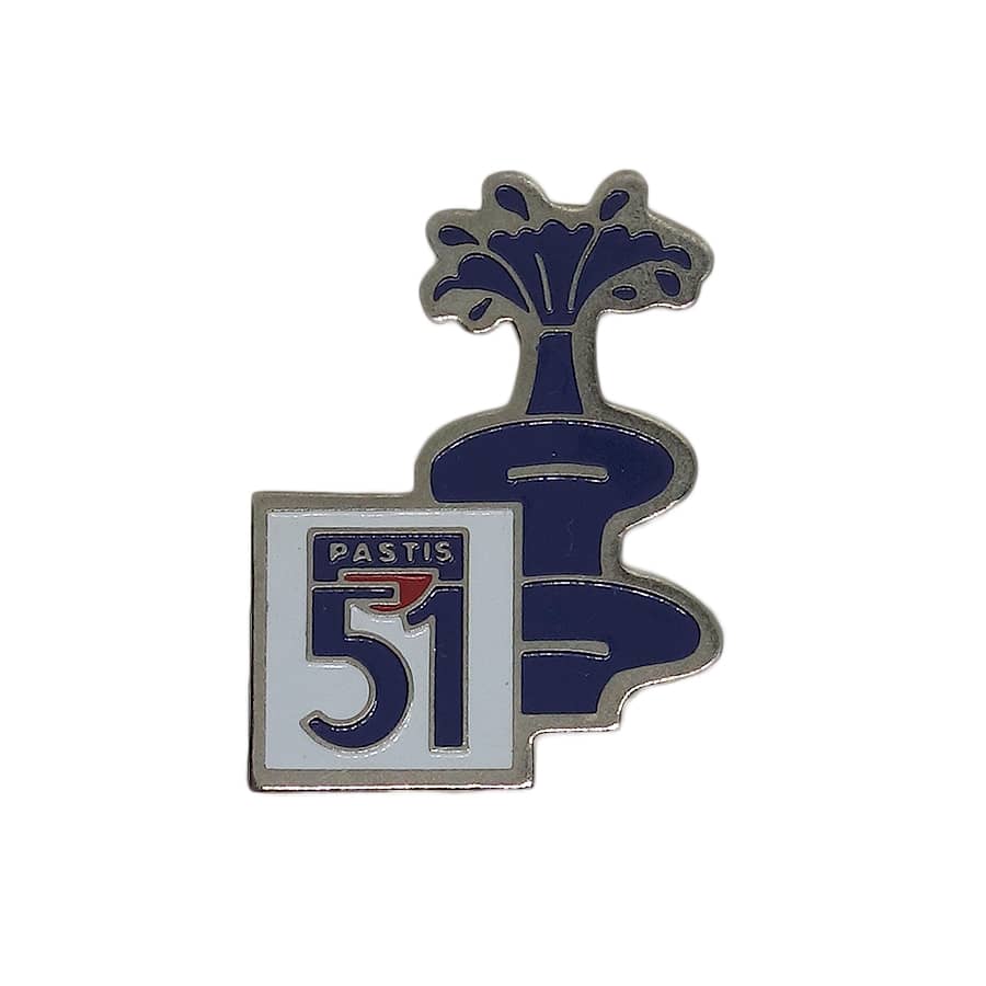 PASTIS 51 リキュール ピンズ お酒 パスティス 噴水 留め具付き