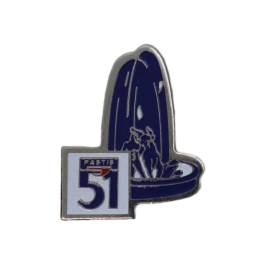 PASTIS 51 リキュール ピンズ お酒 パスティス 噴水 留め具付き
