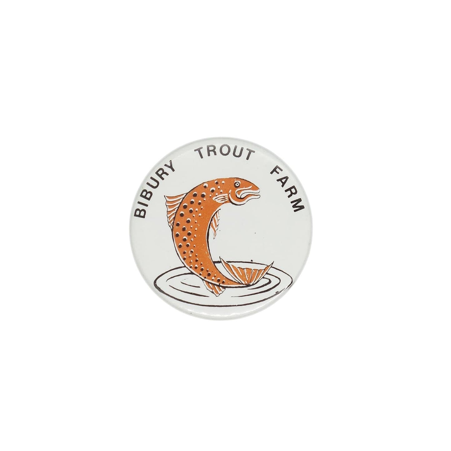 Bibury Trout Farm 缶バッジ バッチ 魚