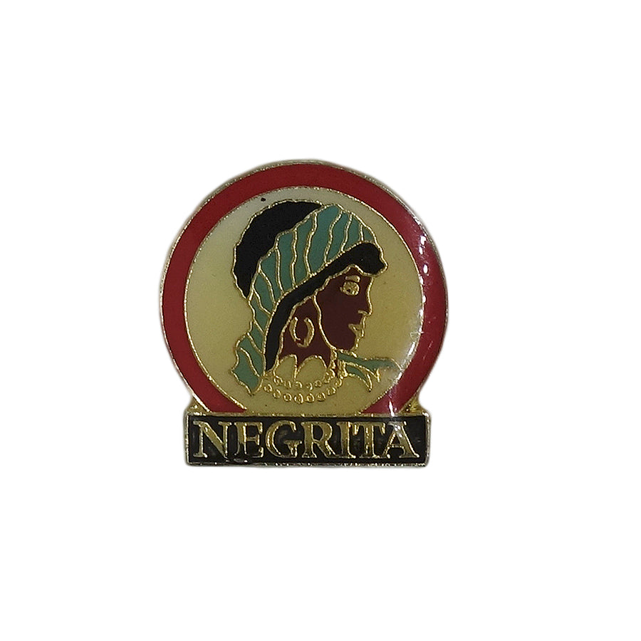 NEGRITA ラム酒 ピンズ お酒 ネグリタ 黒人の少女 留め具付き