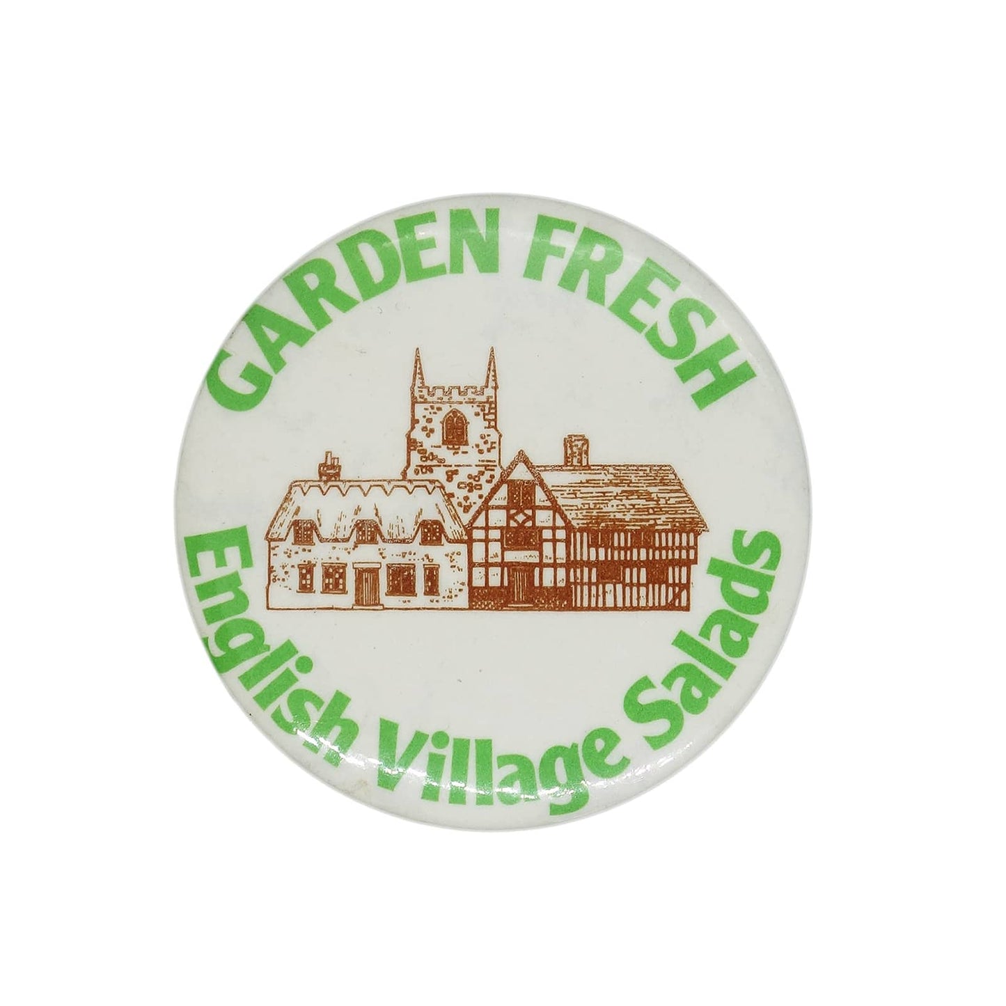 GARDEN FRESH 缶バッジ バッチ English Village Salads