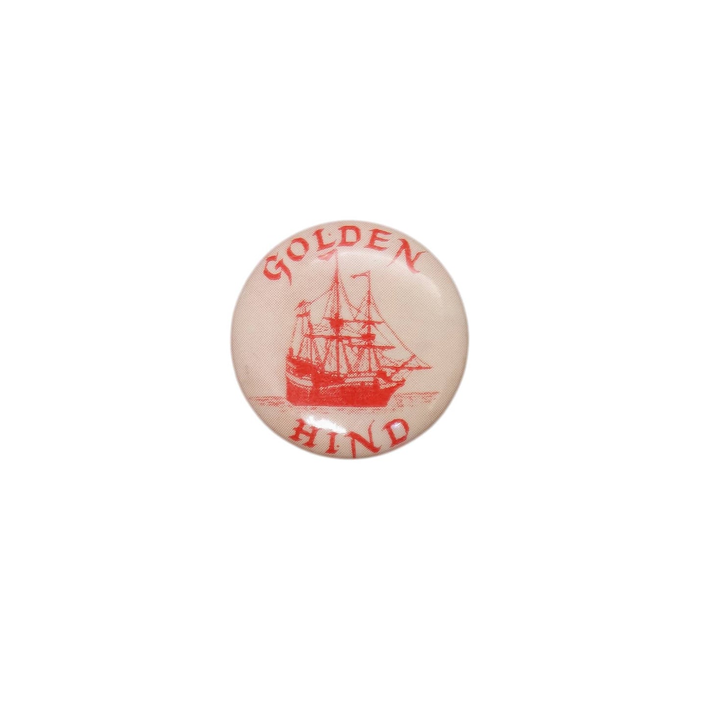 GOLDEN HIND 缶バッジ バッチ ガレオン船