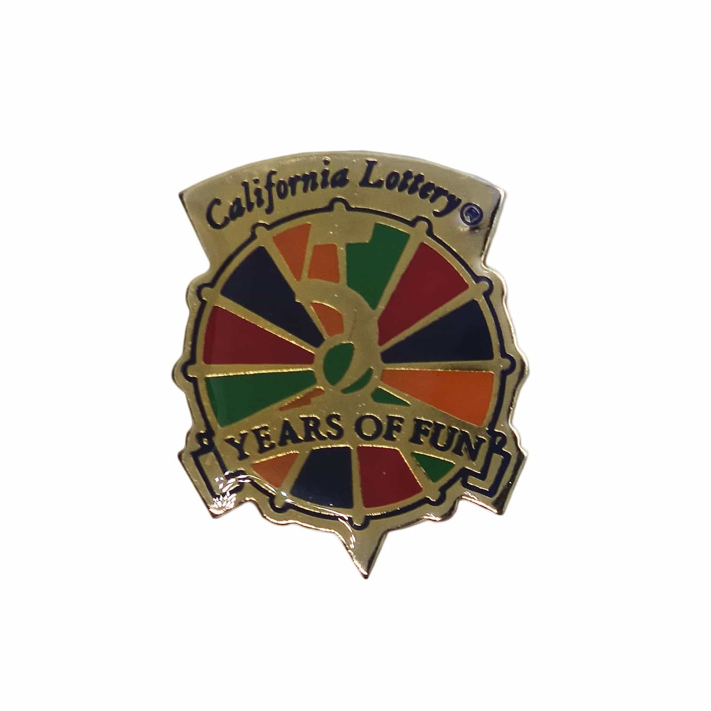 California Lottery ピンズ カリフォルニア州宝くじ 留め具付き