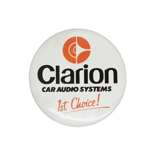 Clarion クラリオン 缶バッジ バッチ CAR AUDIO SYSTEMS