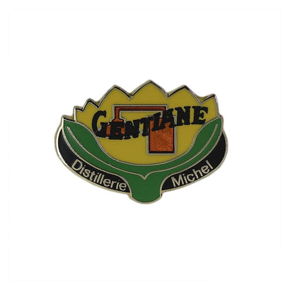 GENTIANE リキュール ピンズ お酒 Distillerie Michel 留め具付き
