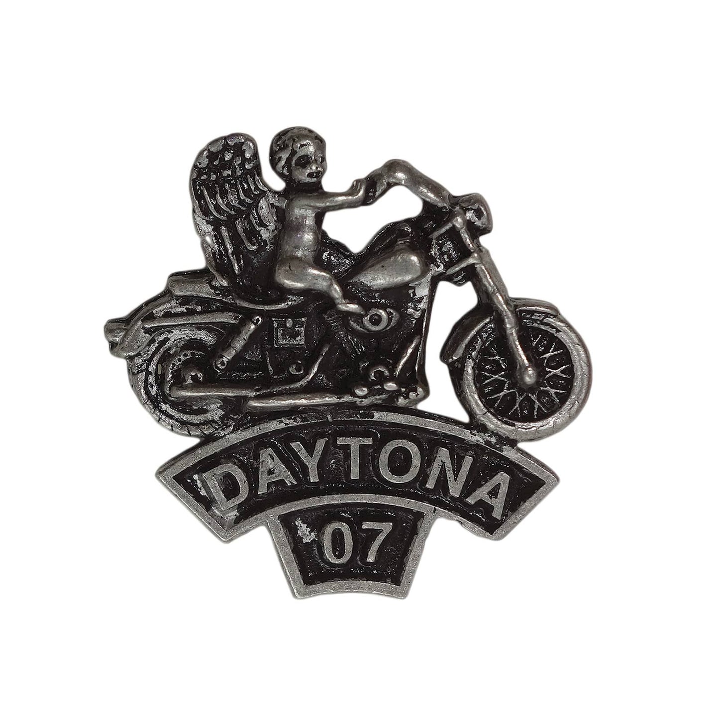 DAYTONA '07 バイクに乗る天使 バイカー ピンズ デイトナ
