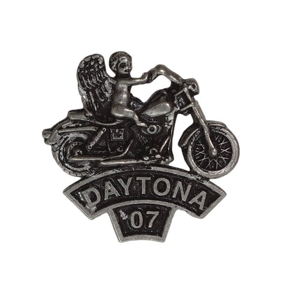 DAYTONA '07 バイクに乗る天使 バイカー ピンズ デイトナ