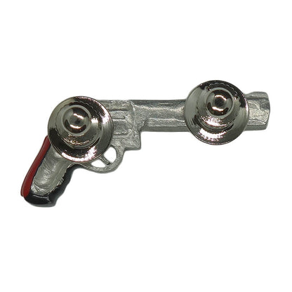 ピストル ピンズ リボルバー拳銃 ピューター Raging Bull 留め具付き