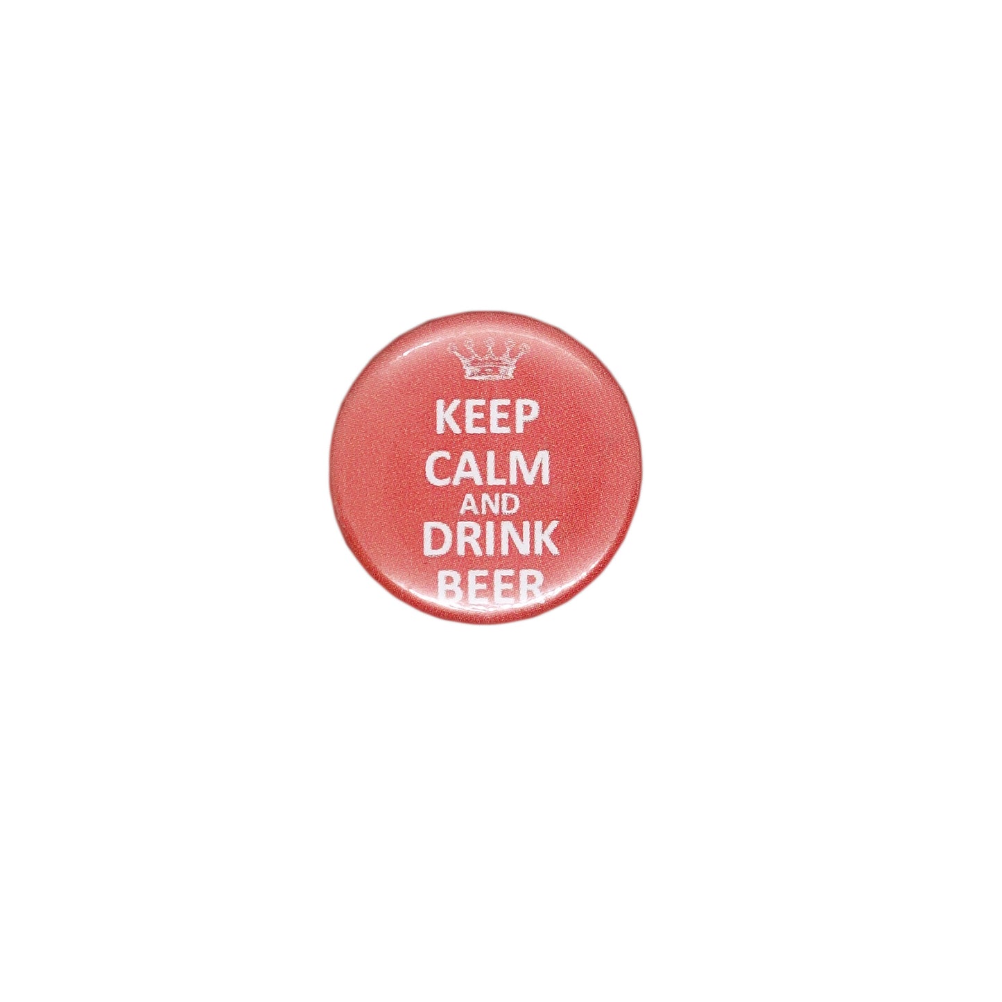 KEEP CALM AND DRINK BEER 缶バッジ バッチ
