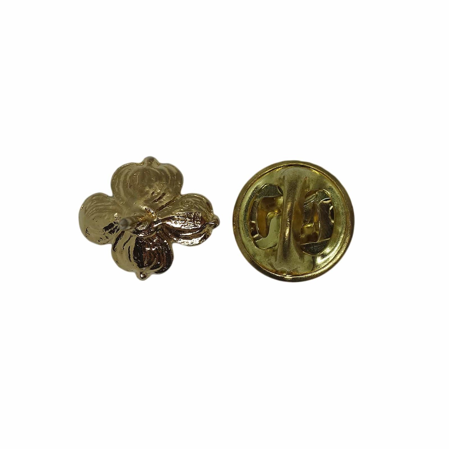 花 ピンズ 金色 フラワー 留め具付き