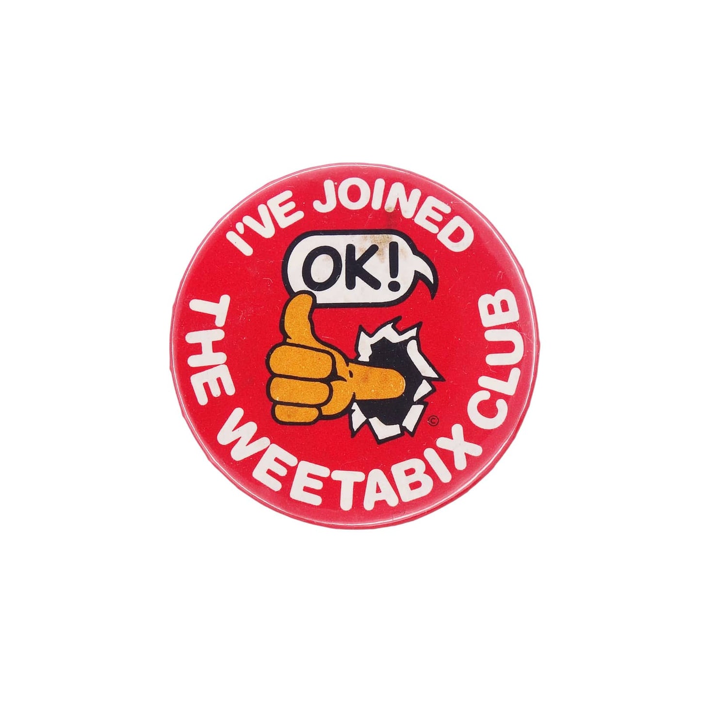 I'VE JOINED THE WEETABIX CLUB ウィータビックス 缶バッジ バッチ