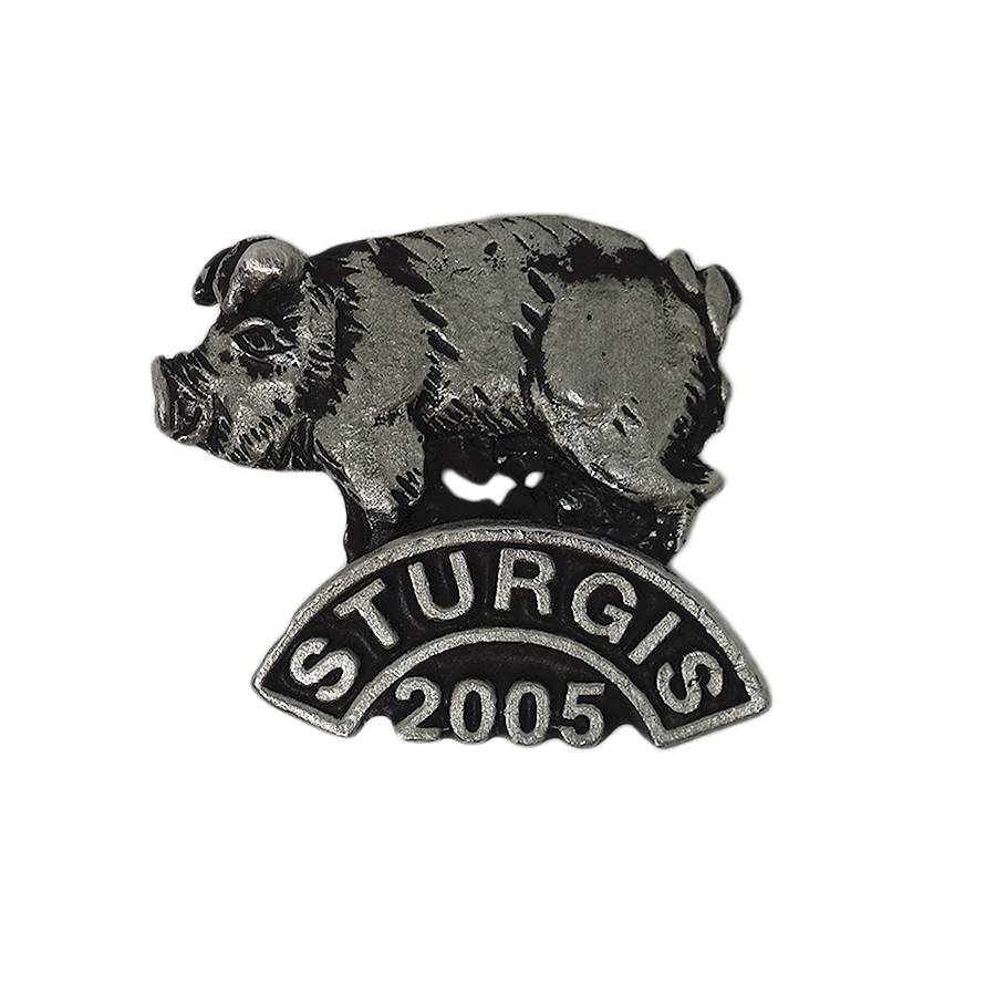 STURGIS 2005 バイカー ピンズ 豚 スタージス 留め具付き